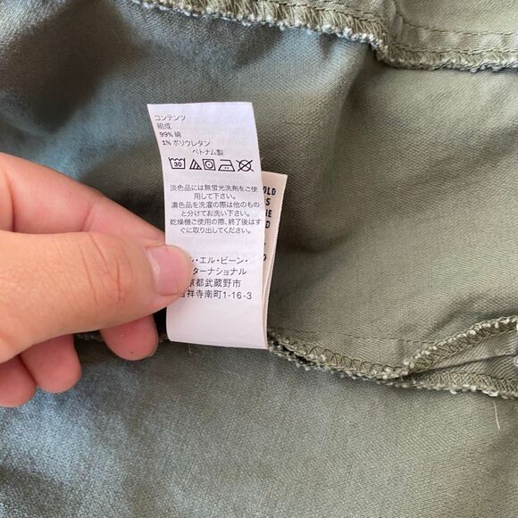 L.L.Bean Utility Jacket Women’s XL – Green Field Coat Snap Button Zip - Picture 10 of 14